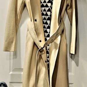 coat,cream,long, M.
